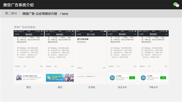 微信广告到底怎么玩 网曝细节PPT